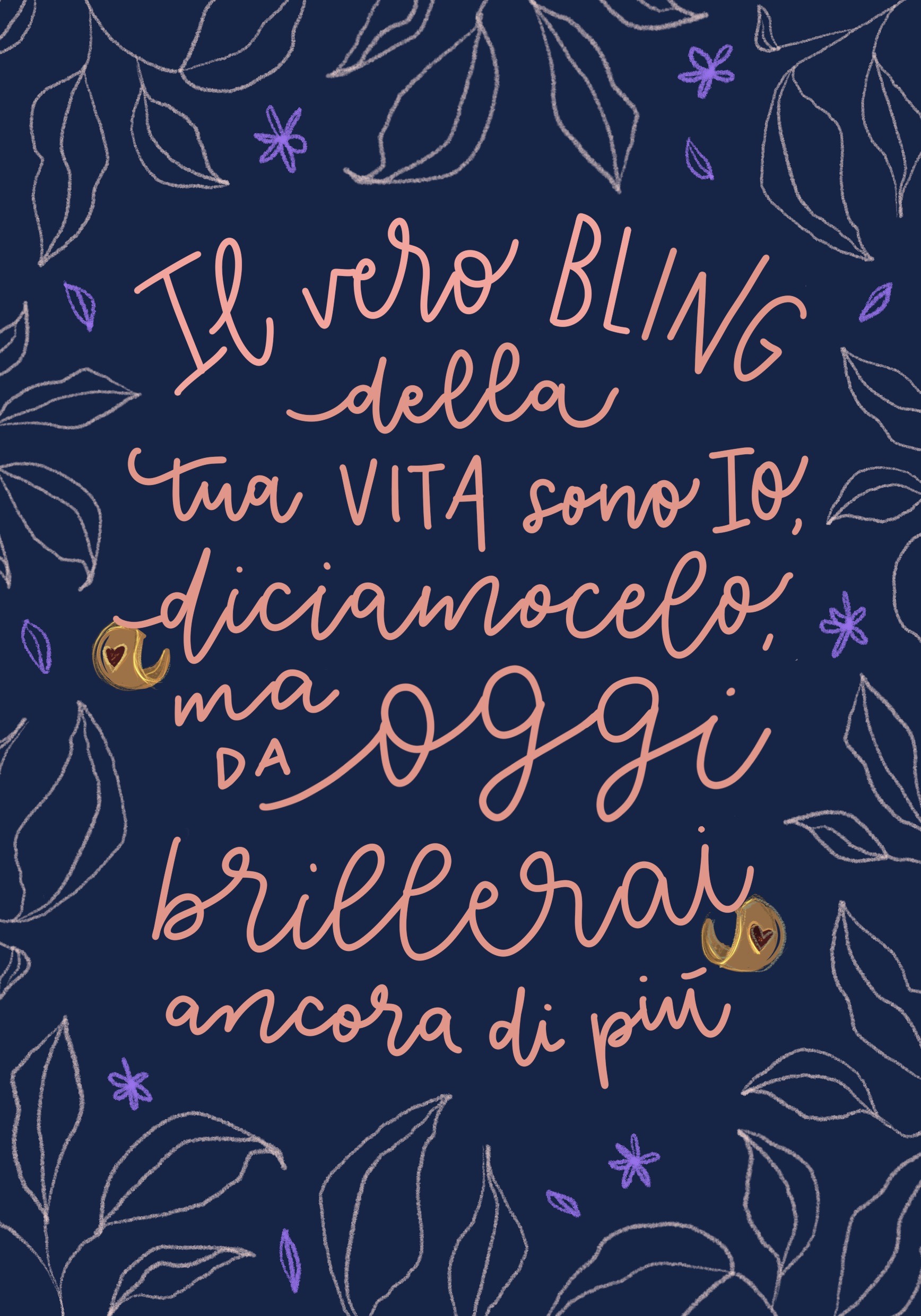 Biglietto di auguri Il vero bling della tua vita - Paci Gioielli