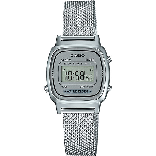 Orologio Casio digitale in resina e acciaio A100WE-1AEF